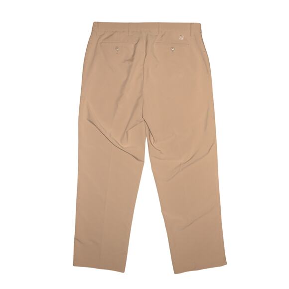 FOOTJOY $85 Flat Front Performance Khaki‎ Golf Pant Tan Men's 36 - Picture 2 of 4